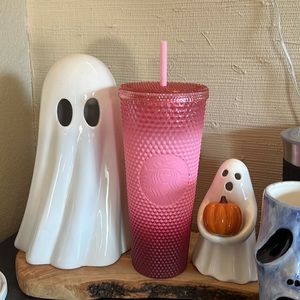 Starbucks Blush / Dark Pink Gradient/Ombre Studded Venti Tumbler